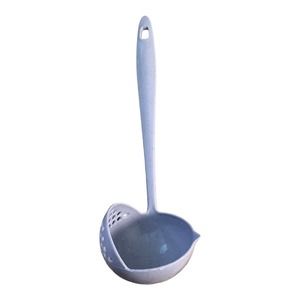 Blue Soup Ladle/ Colander